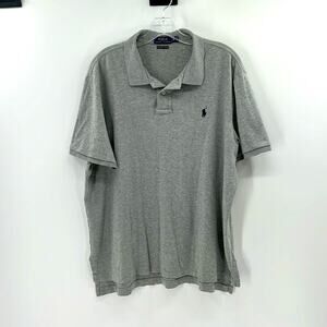 Polo Ralph Lauren Soft Touch Pima Cotton Short Sleeve Polo - Gray - XL